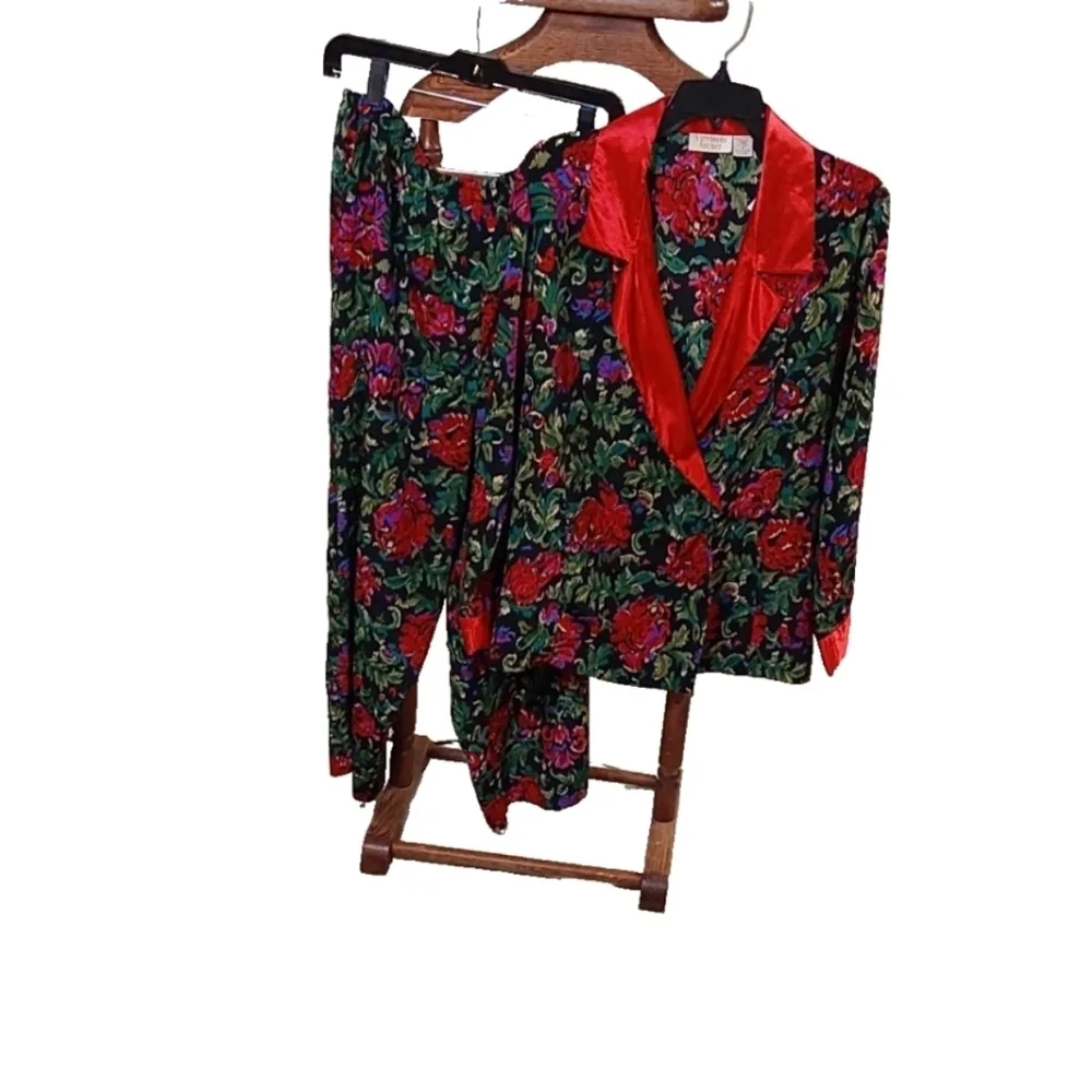 VICTORIA SECRET Double Breast 2 Pieces Vintage Resortwear Pajamas Set,